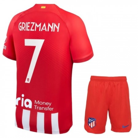 Goedkope Atlético Madrid Griezmann 7 Kids Thuistenue 2023-24 Goedkope Atlético Madrid Griezmann 7 Kids Thuistenue 2023-24